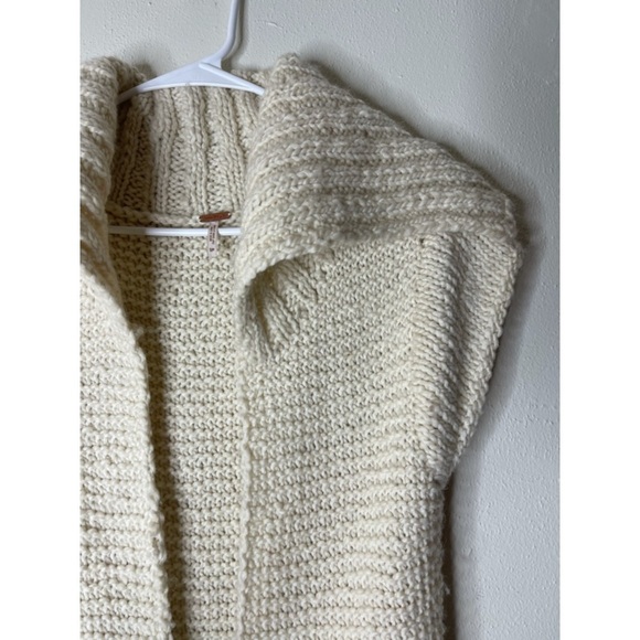 Free People Cream Long Wool Sleeveless Sweater - Picture 4 of 7